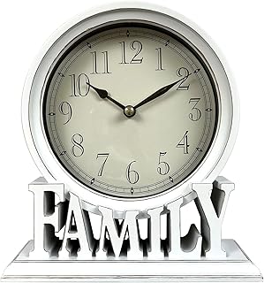 Vintage Table Clock Quiet Mechanism Enhances Home Decoration Elegant Desk Antique