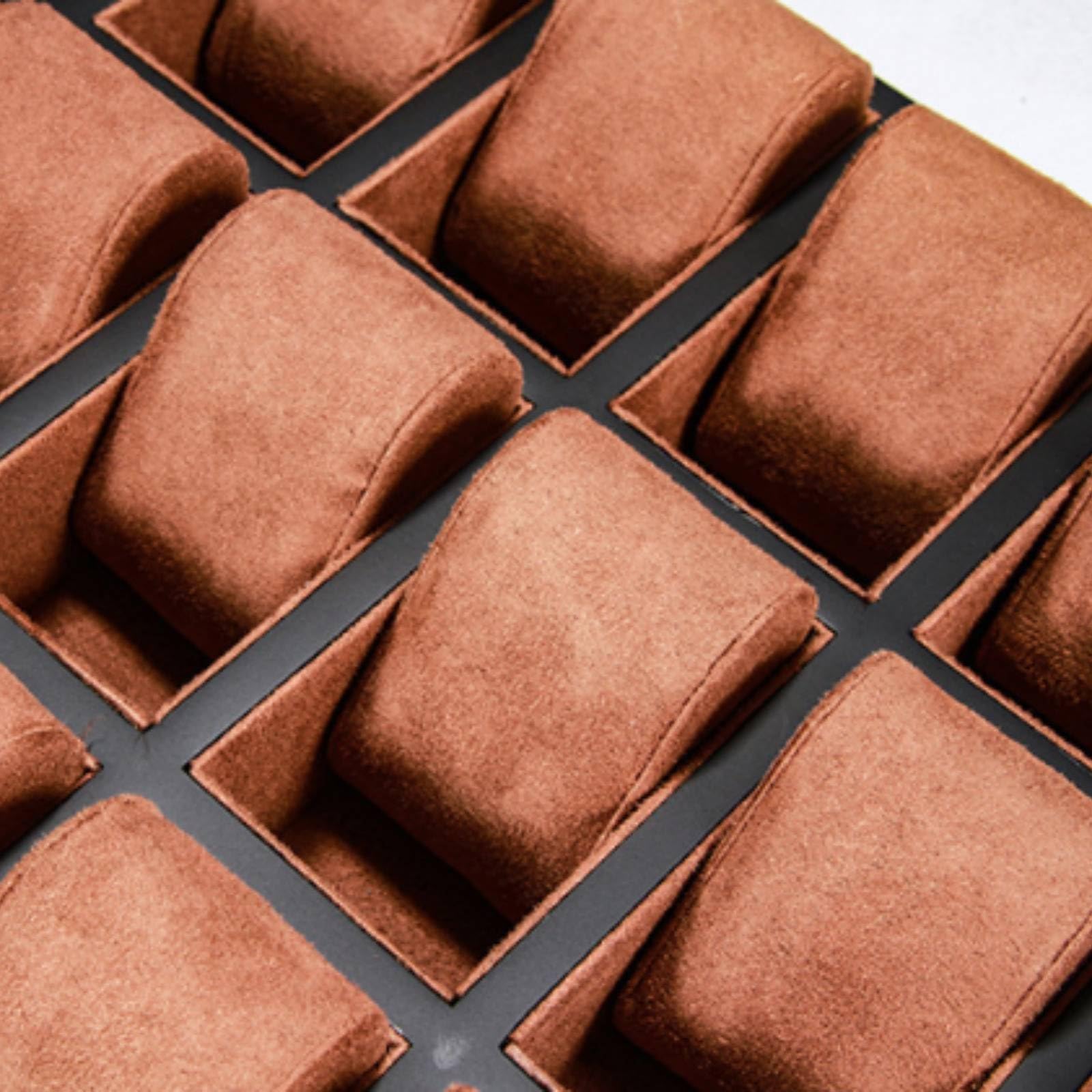 Organizador Relojes con 30 Compartimentos con Cojines Suaves y Estructura Piezas en Mostrador
