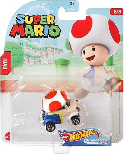 Miniatura 2 de Hot Wheels Coche de personajes para juegos Super Mario 2020 Series-Sapo Vehículo (58)