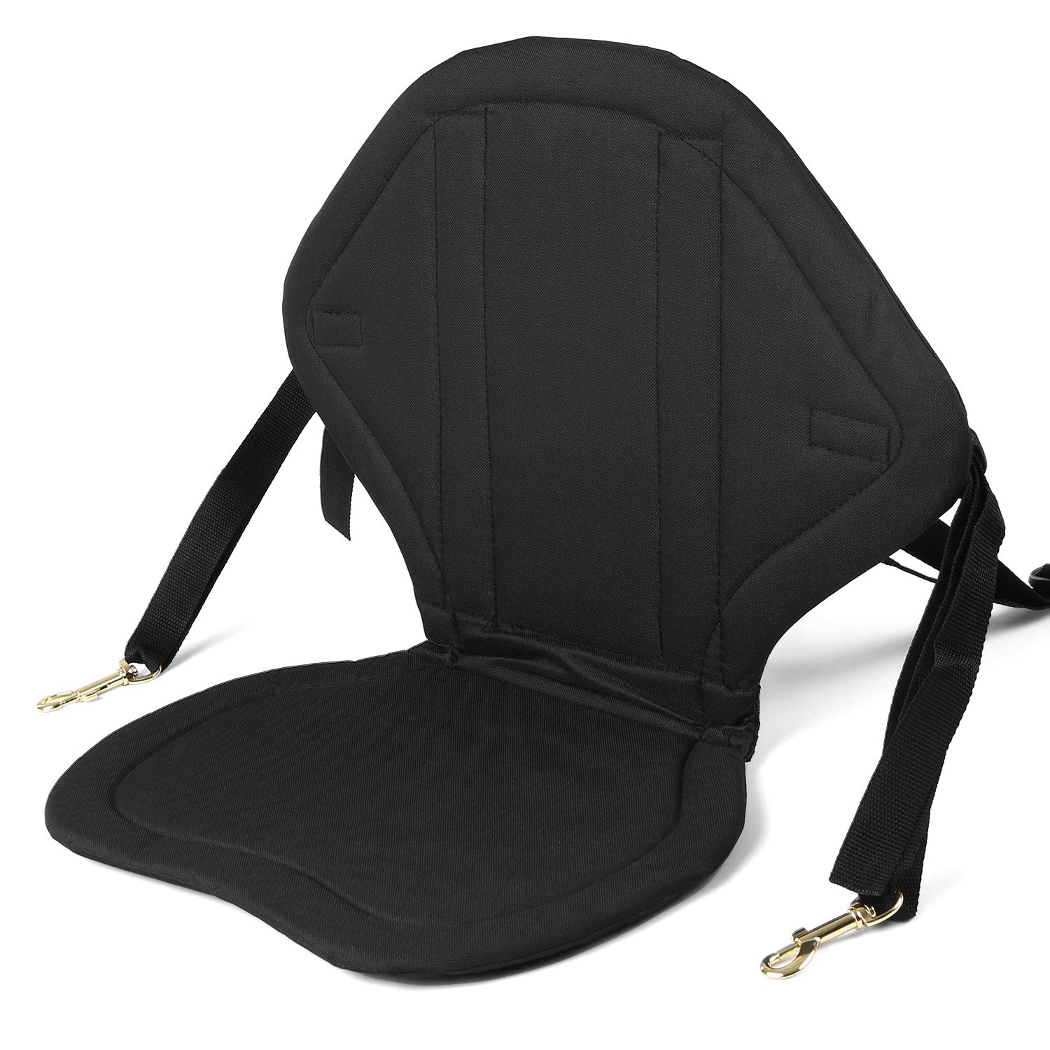 Siège de Canoë à Dossier Haut avec Support, Rembourré de Luxe, Tissu de Pêche, Coussin Épais Universel pour Gonflable
