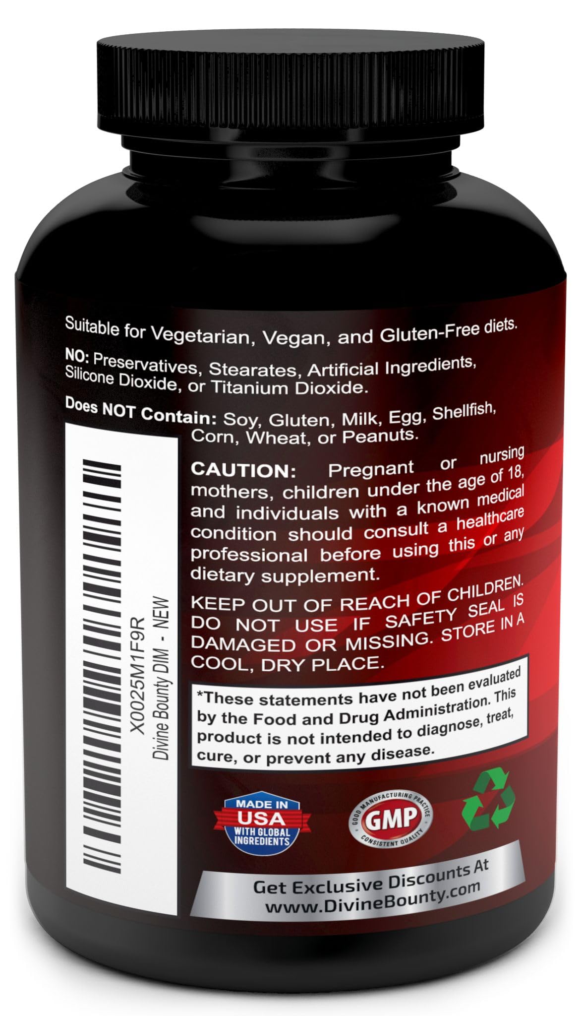 DIM Supplement 250mg with Vitamin D3 Plus BioPerine - 90 Vegetarian Caps — Amazon image 3