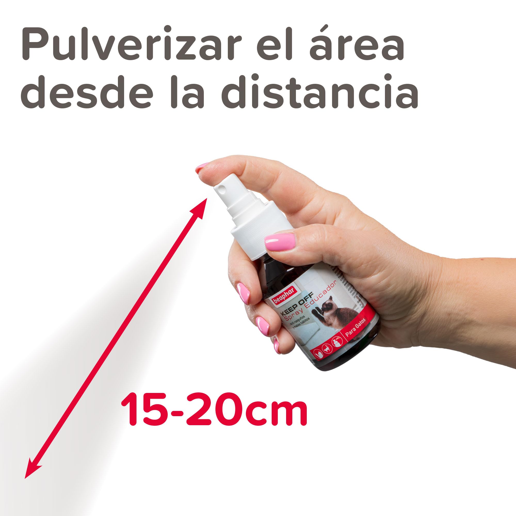 Beaphar Keep Off - Spray Educador Gatos - Anti-arañazos - Frena los Malos hábitos - Protege sofás y mobiliario - Eficacia Repelente Inmediata - 100ml