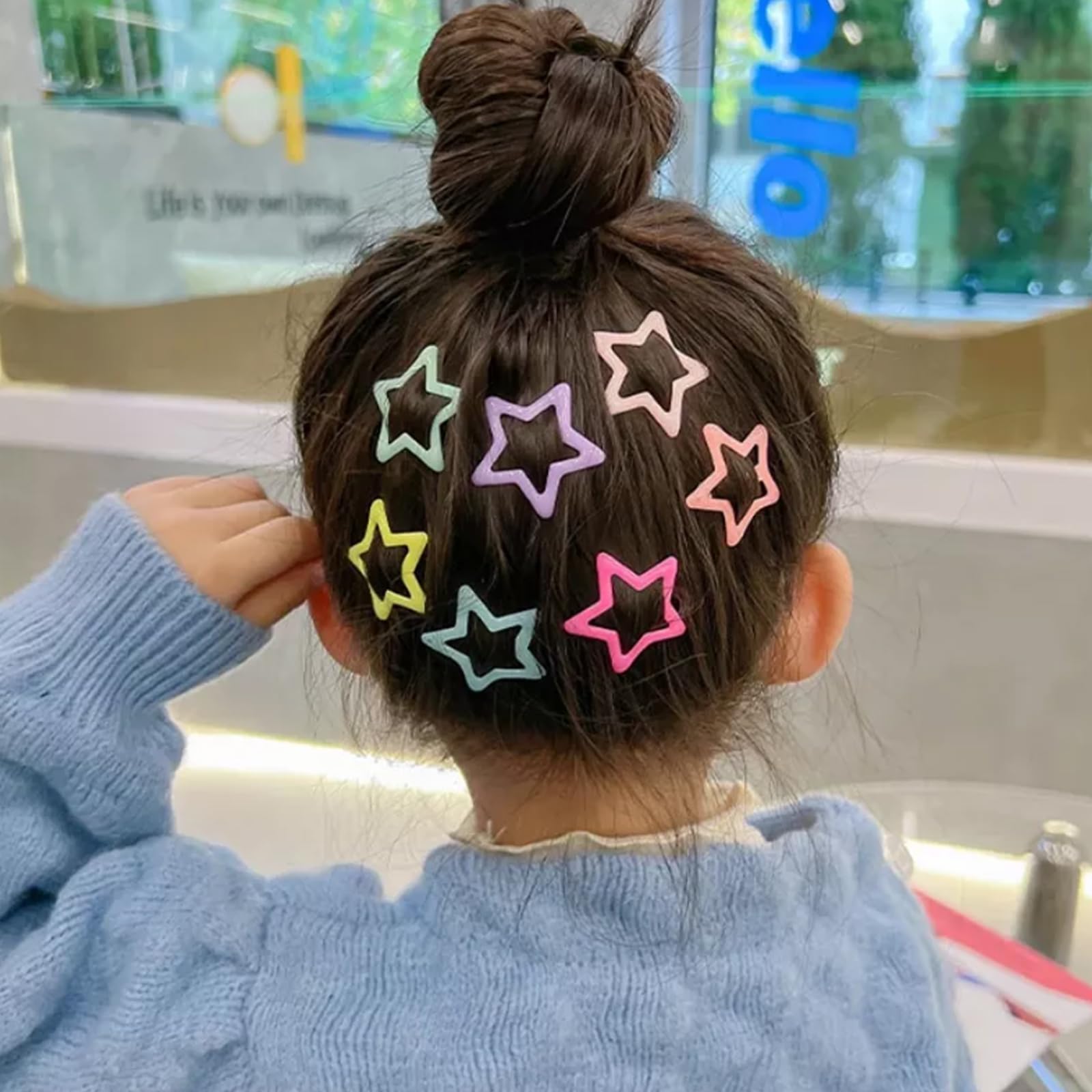 Y2K Star Hair Clips - 100 Pack Multicolor -6 Y2K Star Hair Clips - 100 Pack Multicolor -6