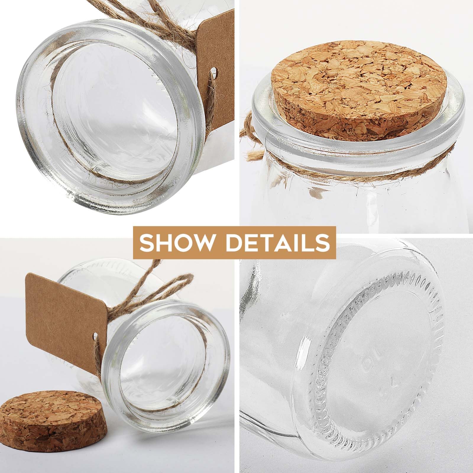 YlYADl 24 Stück 100ml Kleine Glasflaschen,Joghurtgläser mit deckel,Pudding Gläser,Mehrzweck Nachtisch Gläser für Marmelade,Joghurttopf aus Glas für Hochzeitsgeschenke, Partys, Gewürze & Marmelade