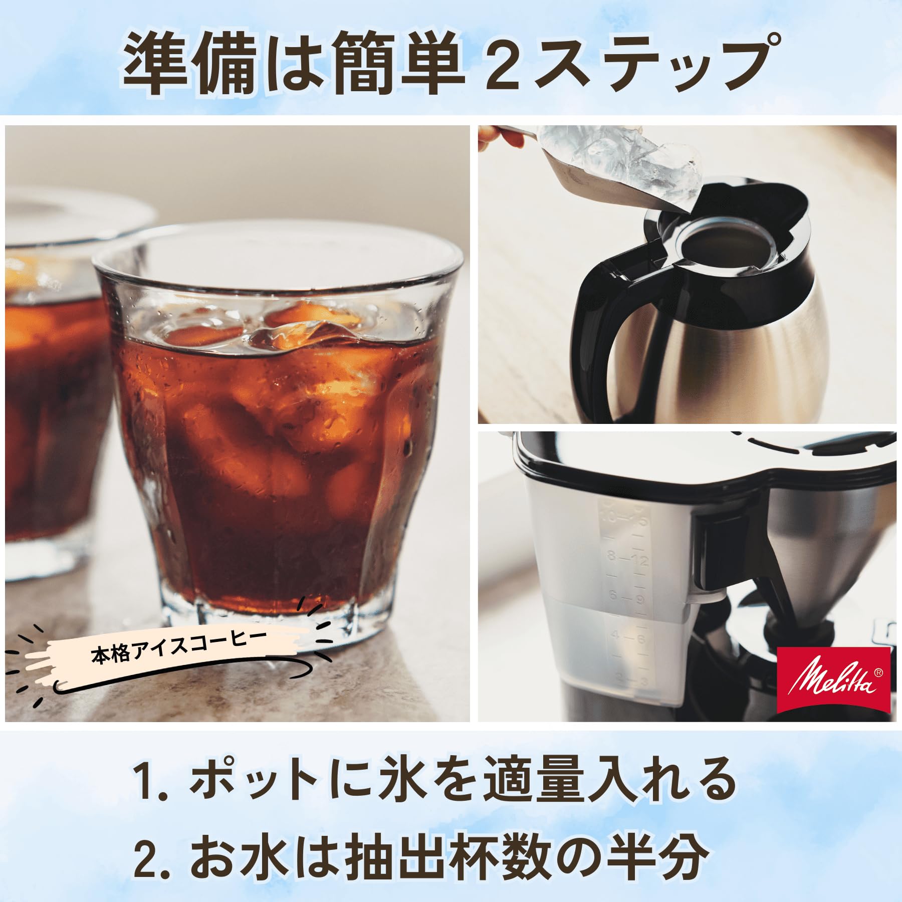 Amazon | メリタ(Melitta) コーヒーメーカー 新イージートップサーモ