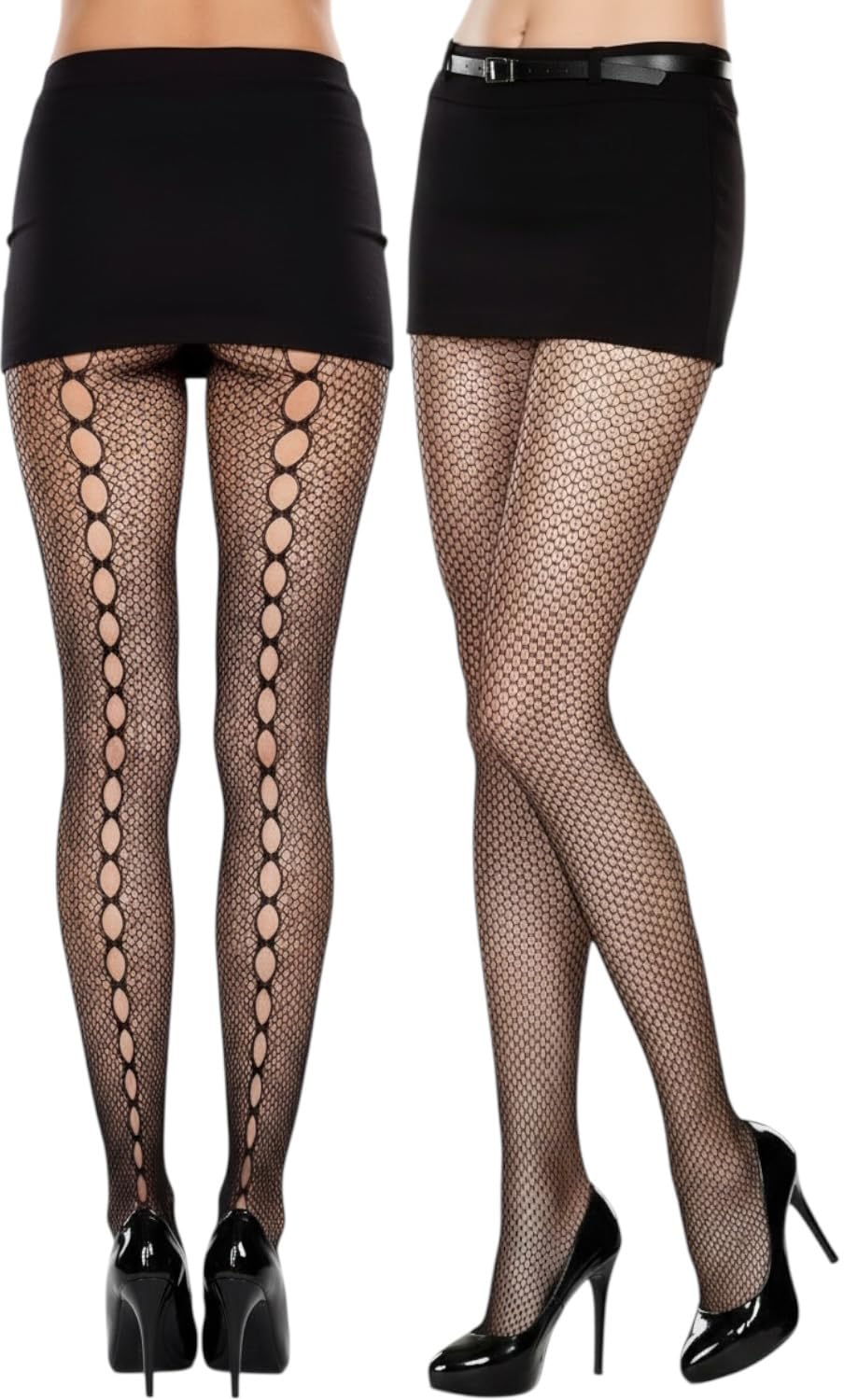 ToBeInStyle Women’s Sexy Vibrant Fine Classic Fishnet Full Footed Pantyhose
