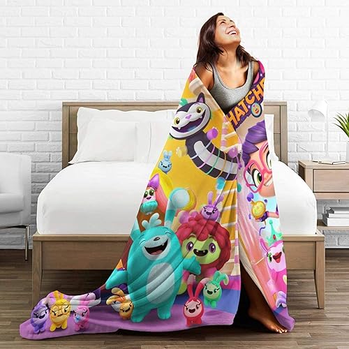 Miniatura 5 de Ab-by Hat-Cher - Manta de forro polar con impresión 3D para el hogar, para sofá, cama, acogedora, ultrasuave, 40 x 30 pulgadas