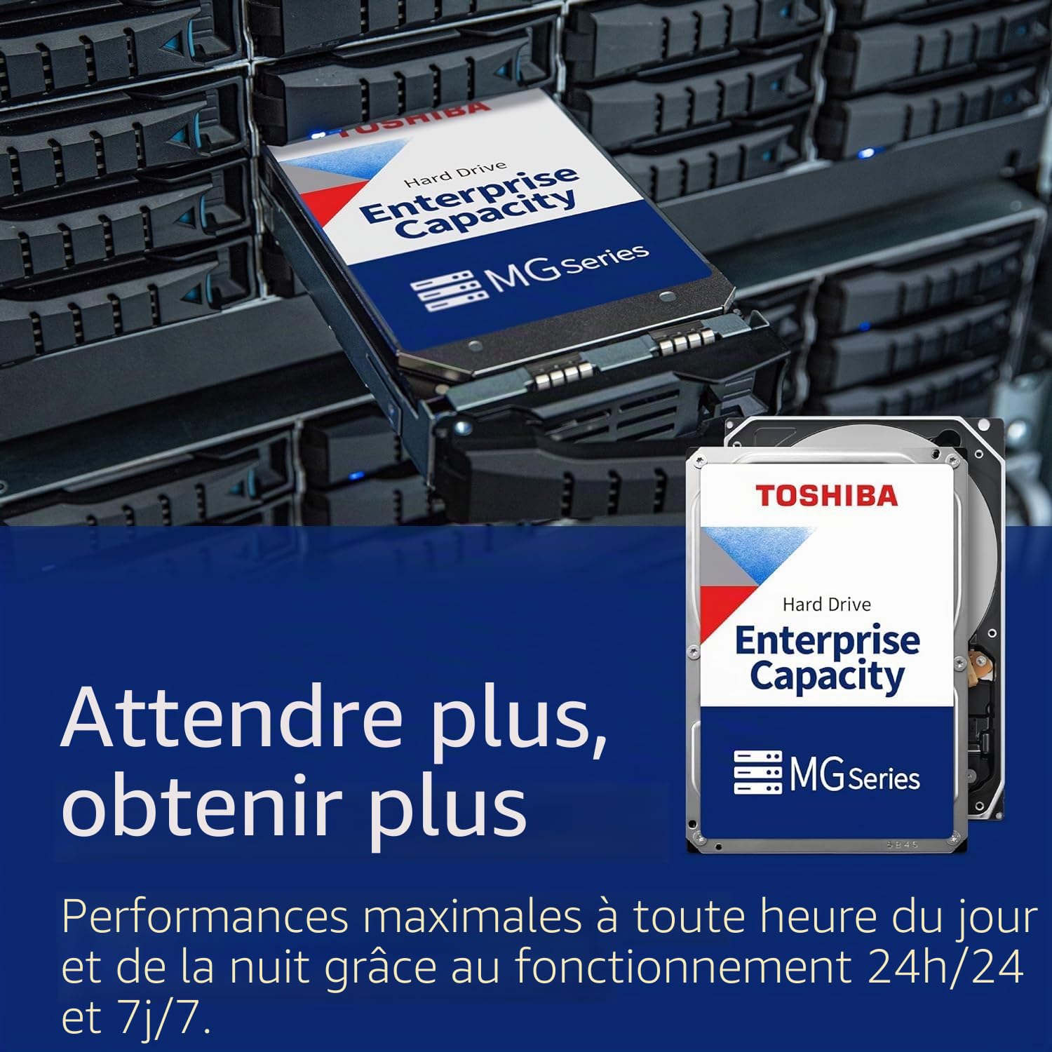 Toshiba 4TB Interne Festplatte MG04ACA400EY 3,5 Zoll HDD SATA 7200RPM 128MB Cache (Reconditionné)