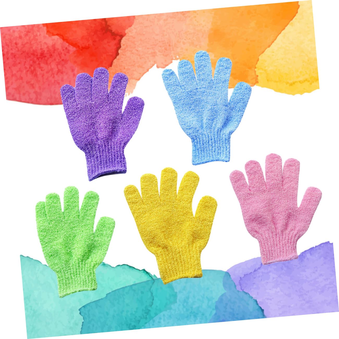 Beavorty 15pares Guantes Exfoliantes De Baño De Dedos Para y Sauna Guantes De Cuerpo Unisex Para Exfoliación Profunda y Masaje De Mezcla De