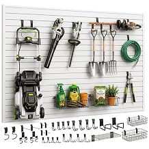 SMARTSTANDARD Slatwall Panel Set, 4x8 FT PVC Panel with Accessory Kit