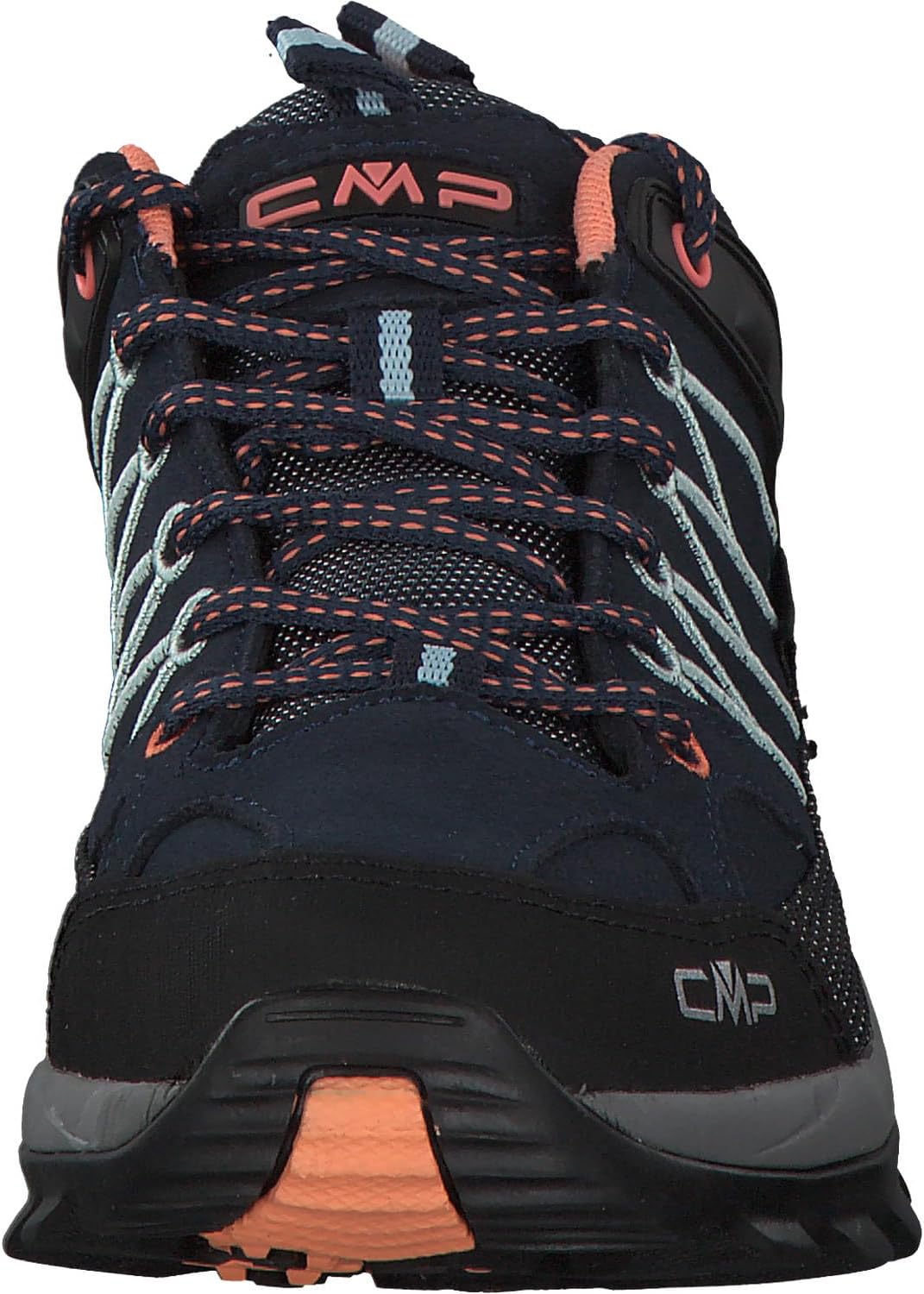 CMP Damen Rigel Low Wmn Shoe Wp Trekking-& Wanderhalbschuhe, B Blue Jade Peach, 7.5 UK