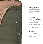 TETON Sports Mammoth Queen-Size Double sac de couchage; chaud et confortable pour le camping familial