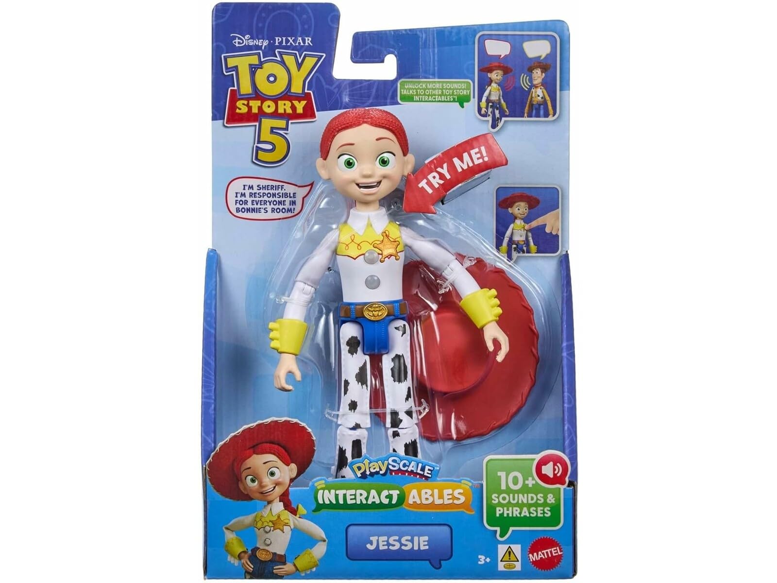 Figurine articulée Jessie de 22 cm de Toy Story 5 avec répliques et sons