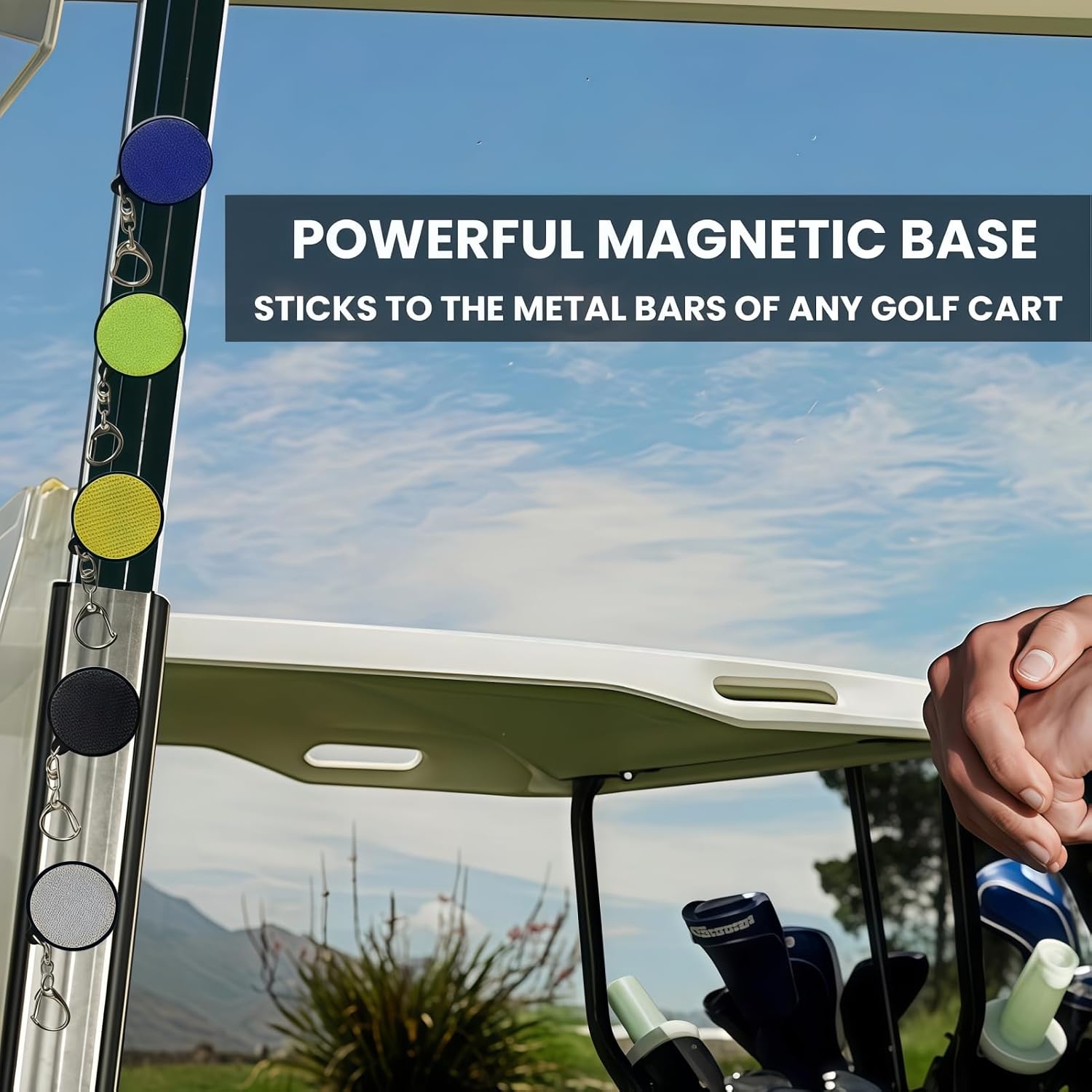 Magnetic Golf Glove Holder Clip – Strong Neodymium Magnet & Grip Pad – Attaches to Golf Cart, Bag or Belt – Keeps Gloves Dry, Fresh & Secure – Hand-Assembled Acrylic Golf Accessory for Men & Women image 5