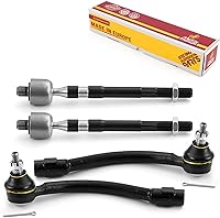 Vista 145 de Metrix Premium Chassis Parts - Kit de 4 piezas de extremos de barra de acoplamiento frontal exterior e interior compatible con Nissan Pathfinder