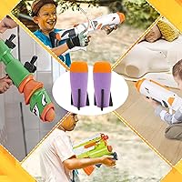 Vista 6 de BOROLA Lanzador de cohetes de espuma relleno de misiles compatible con Nerf N-Strike Elite Series