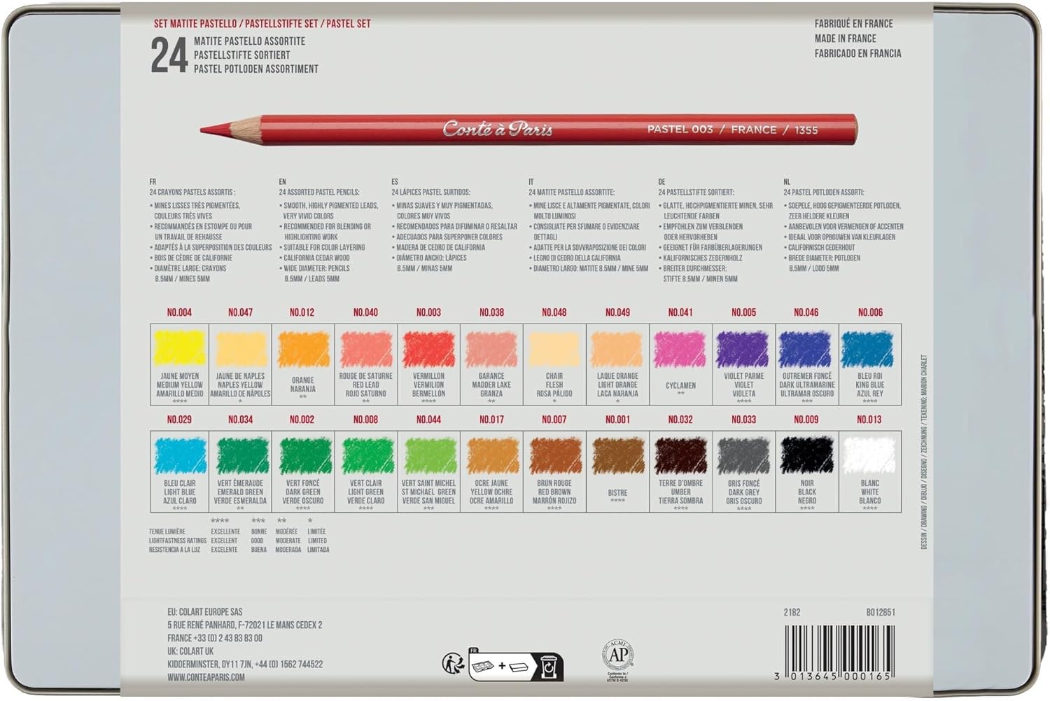 Amazon | Conte コンテ・ア・パリ パステルペンシル アソートセット 48