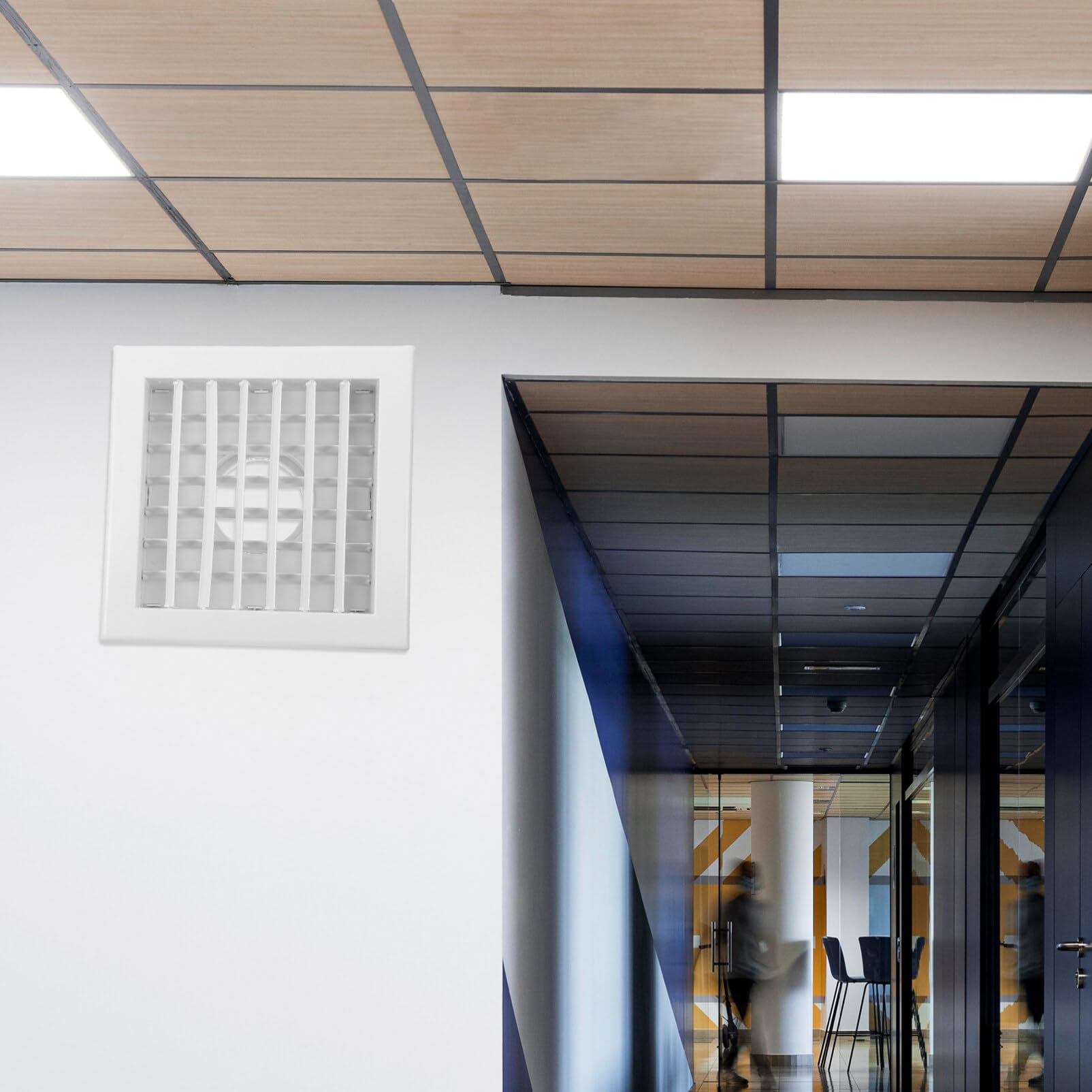 Griglia di Ventilazione Rotonda Bianca in Abs per Climatizzatore | Aerazione Tonda, Copertura della Presa d Aria Soffitto, Vacanze Estive, Facile da Pulire