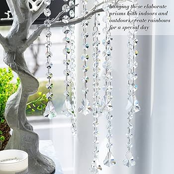 Amazon.com: KANPURA 1ft Crystal Garland Strands,Hanging