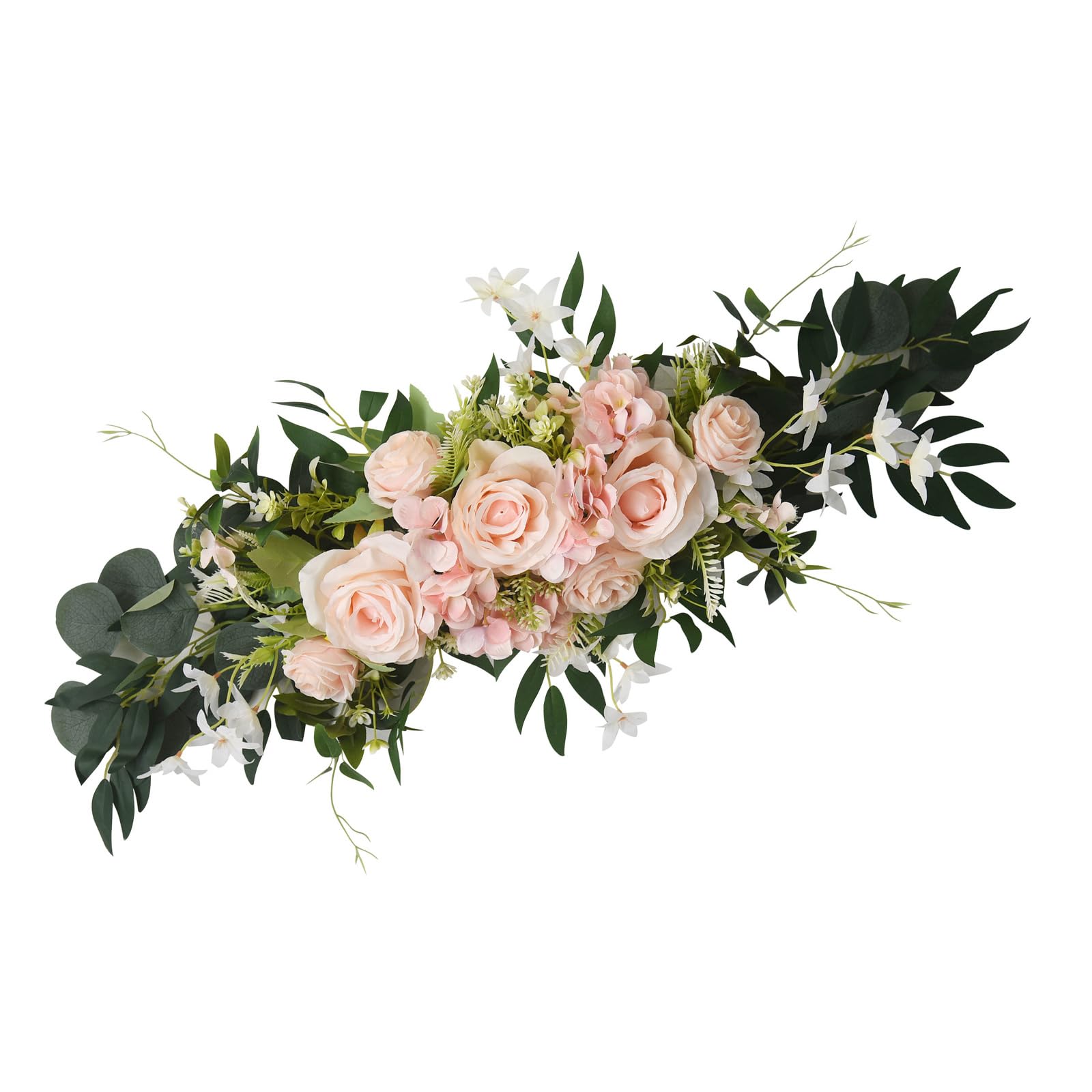 NMFLAB Simulation Rose Flower for Wedding Reception Chair Back Welcome Sign Decoration Engagement Flower Arrangement Artificial Rose