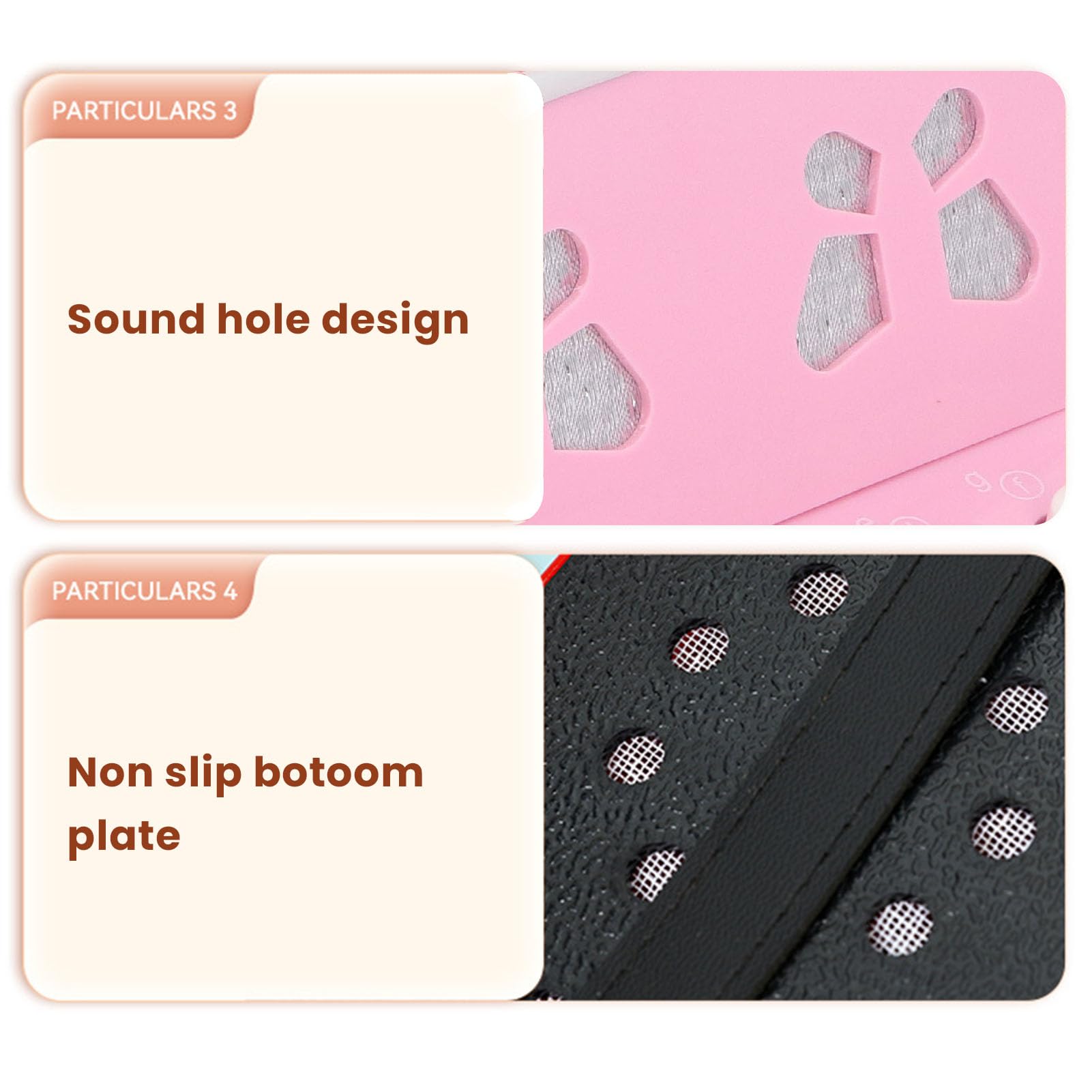 Fisarmonica a Pulsanti 7 Tasti, Rosa, per Principianti e Bambini, Portatile e Facile da Imparare
