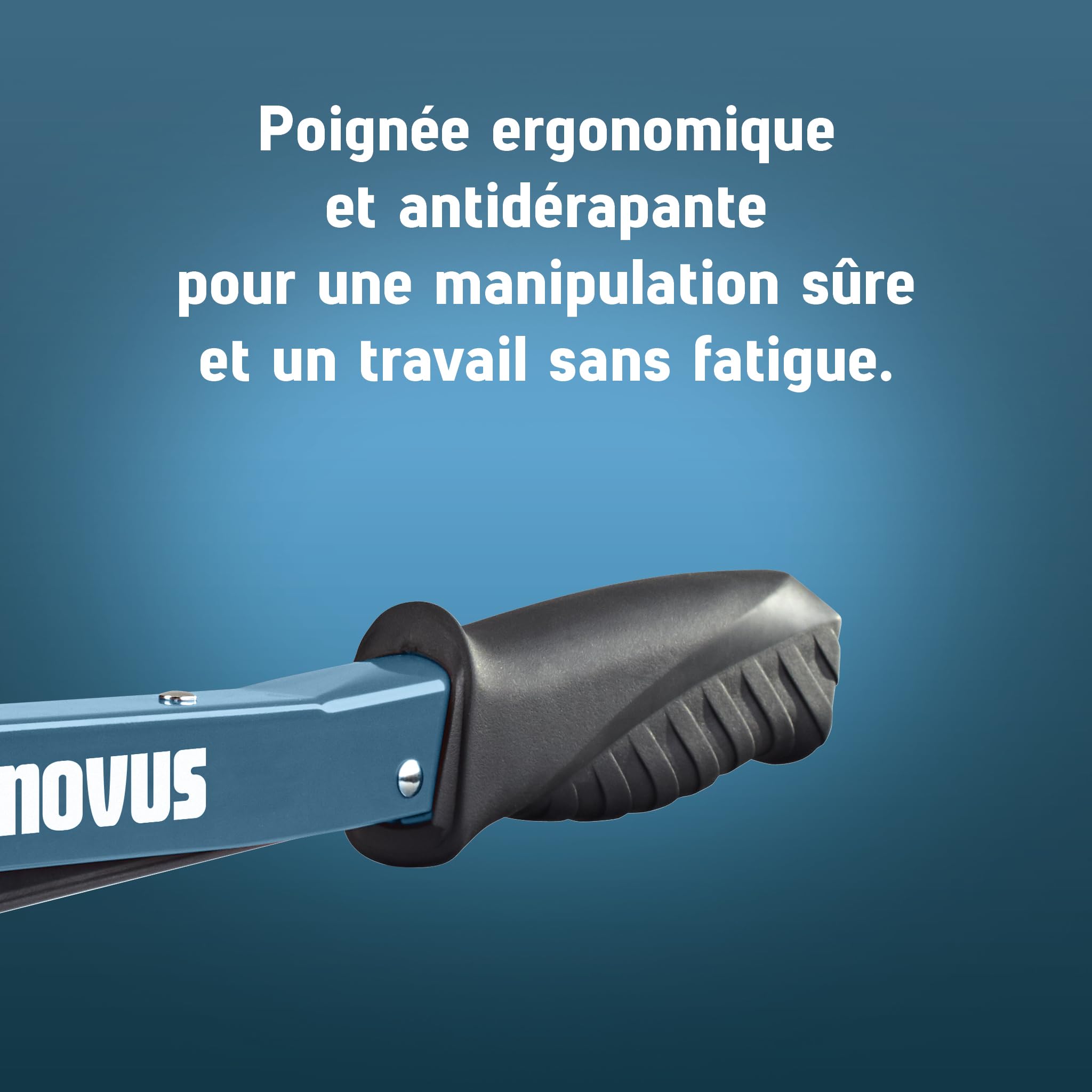 NOVUS TOOLS Agrafeuse marteau J-022 Kit avec 5000 agrafes | Pour agrafes en fil fin de 4 - 6 mm │ Corps robuste en métal avec poignée ergonomique et chargement rapide des agrafes