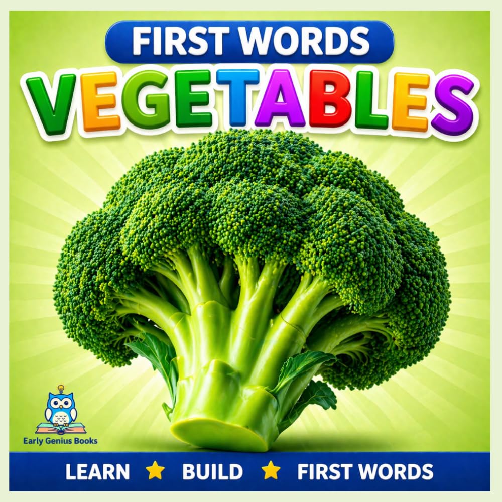 First Words: Vegetables: A Toddler Picture Book for Learning Vegetable Names