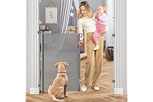 42 Inch Extra Tall Retractable Pet Gate