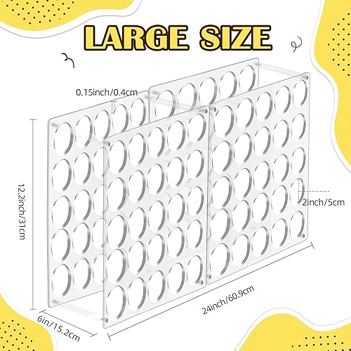 Miniatura 5 de Estante de almacenamiento de vinilo de 50 agujeros, soporte de vinilo acrílico, rollo de almacenamiento para sala de manualidades, organizador de