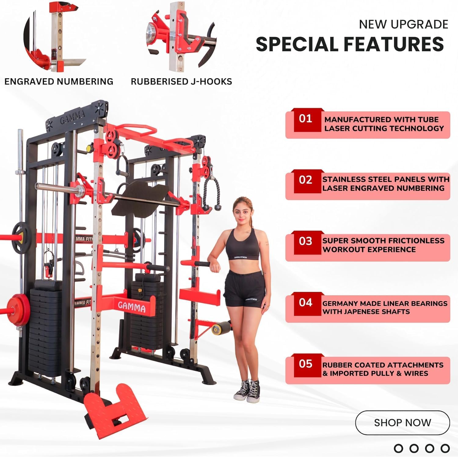 Gamma Fitness Functional Trainer with Smith Machine FTS-101 Pro