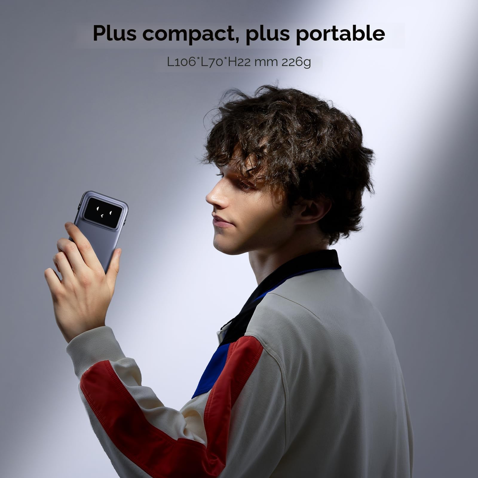 UGREEN Uno Batterie Externe 10000mAh 20W Emoji Affichage Support Pliable Compatible avec MagSafe iPhone 17 16 15 14 13 12 Air Plus Pro Max Power Bank Induction USB C Charge Rapide Magnétique