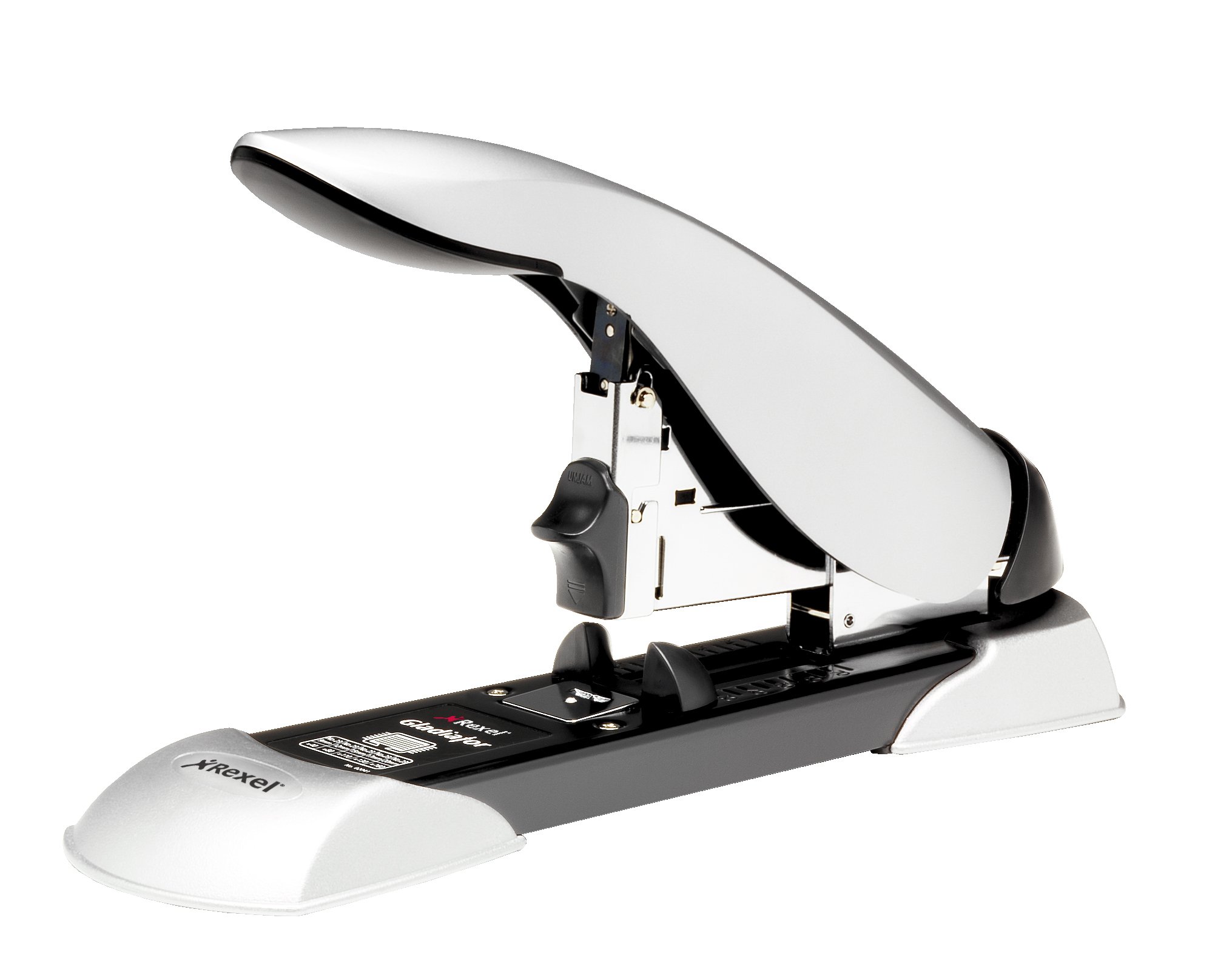 Rexel 2100591 - Grapadora gran capacidad modelo GLADIATOR color plata/negro