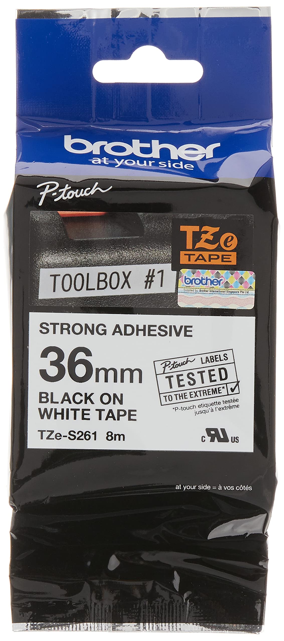 BROTHER TZ-S261 TZ Tape 6mm - 9mm - 12mm - 18mm -24mm - 36mm P-Touch Tape
