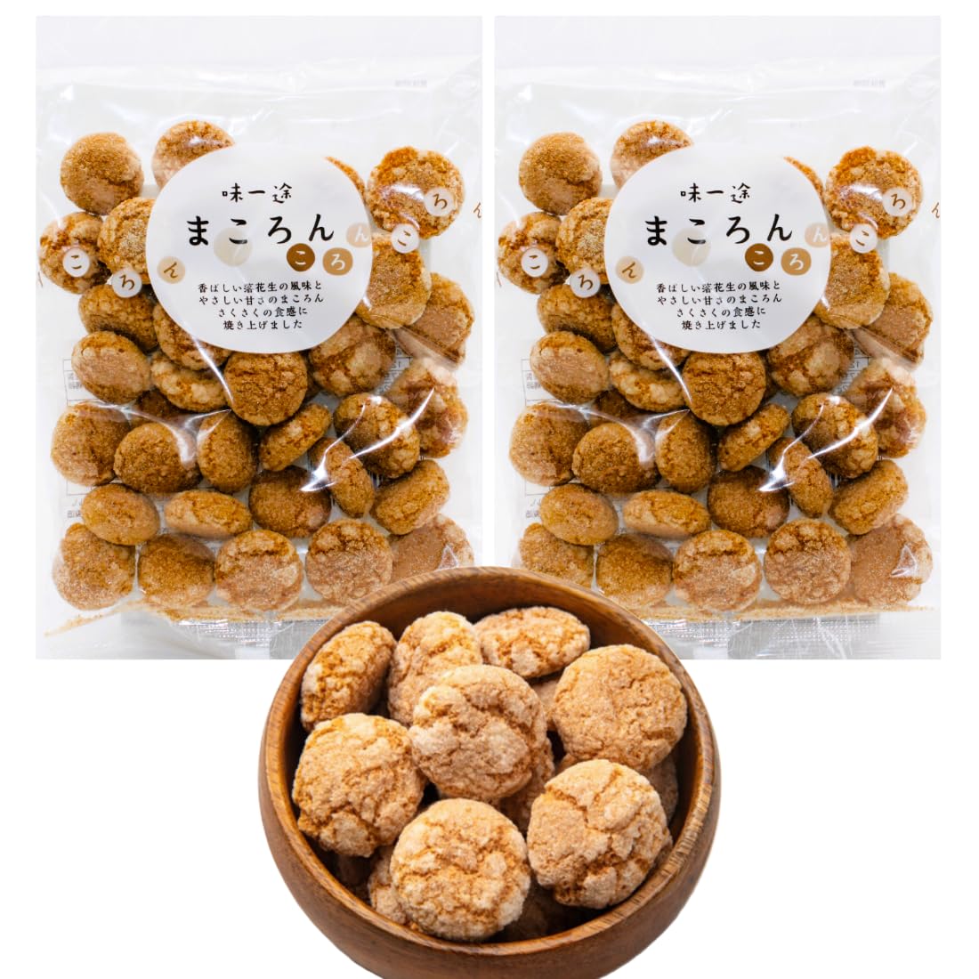 Amazon.co.jp: まころん117g ×2袋 マコロン 仙台駄菓子 : 食品・飲料・お酒