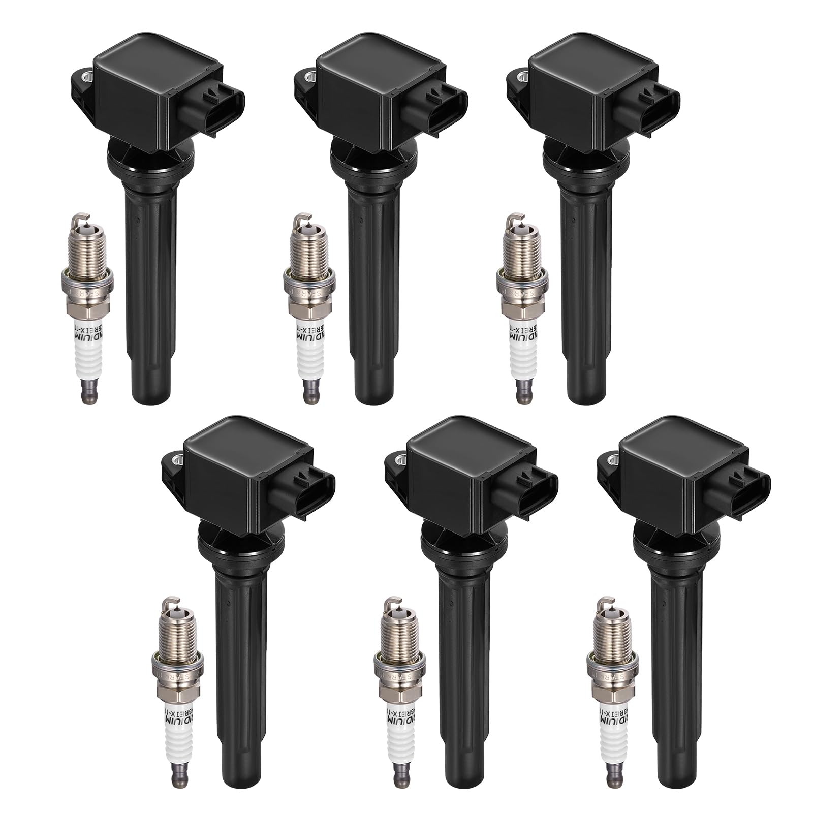 6 Ignition Coils+ 6 Spark Plugs UF562/3340065J00/3764 for Suzuki