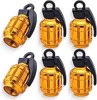 Vista 54 de 4 tapas de vástago de válvula de neumático estilo piscina 8 bolas, cubiertas universales de núcleo de cobre a prueba de polvo para automóviles, SUV