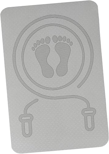 Miniatura 7 de kowaku Alfombrilla de ejercicio de fitness para saltar con cuerda, protege suelos y equipos, alfombrilla de saltar para entrenamiento en interiores
