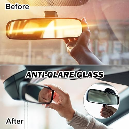 Miniatura 3 de MOFOAP Espejo retrovisor interior para Nissan Rogue Altima NV1500 NV2500 NV3500 Frontier Tiida Sentra Titan 96321-2DR0A96321-2DR0-A103 1996-2007