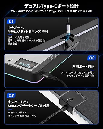 Haute42 C-AT レバーレスコントローラー レバーレスアケコン 18ボタン 無遅延 静音 3段階キーストローク調整 Windengineスイッチ マグネット式リストレスト 超低遅延 PC Switch2 Switch PS4 PS3 Steam Deck Windows対応 EVO天板広め 競技用 膝置き アーケードコントローラー(ブラック)
