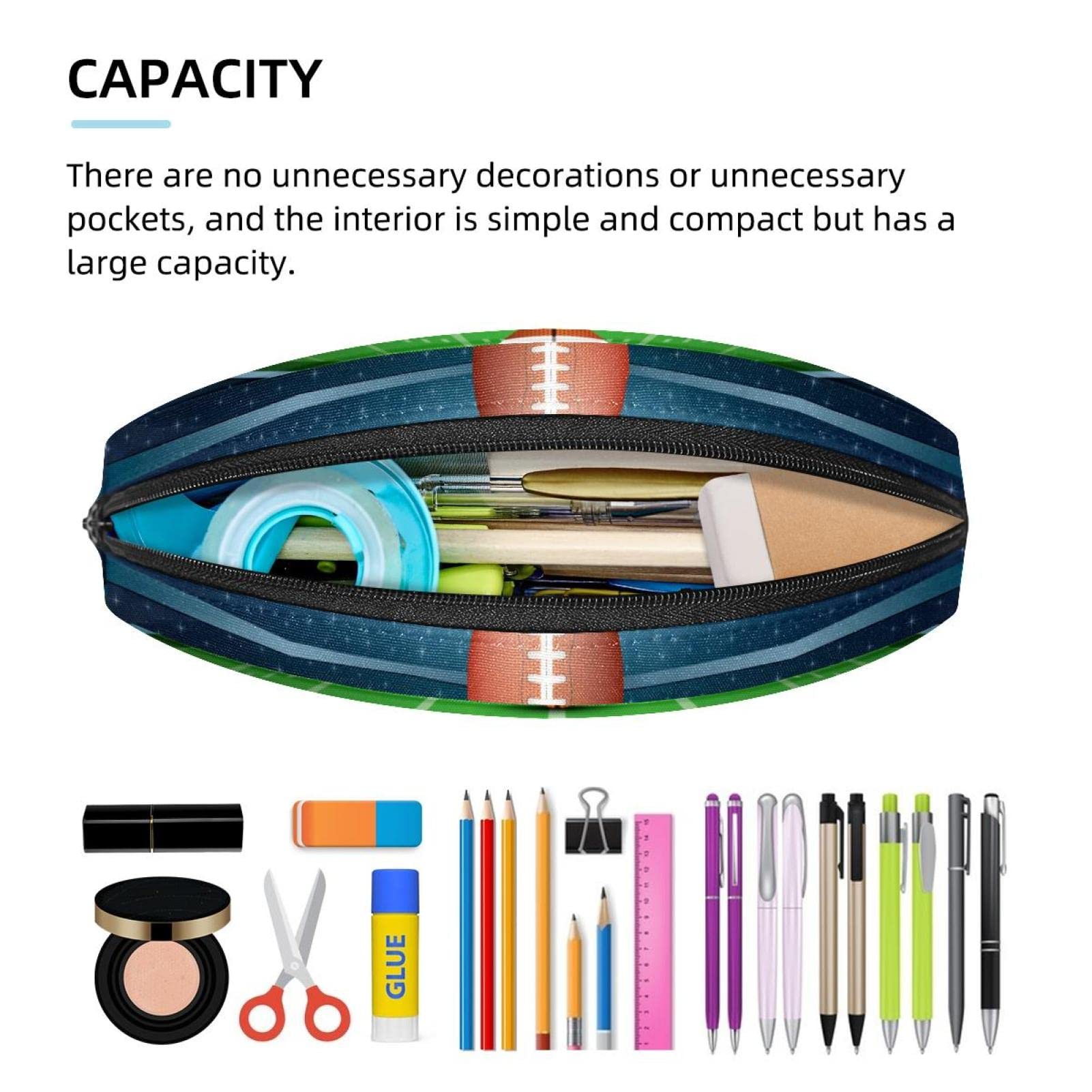 Amazon | ペンポーチ サッカースタジアム 筆箱 コインポーチ ステーショナリーオーガナイザー | ペンケース | 文房具・オフィス用品