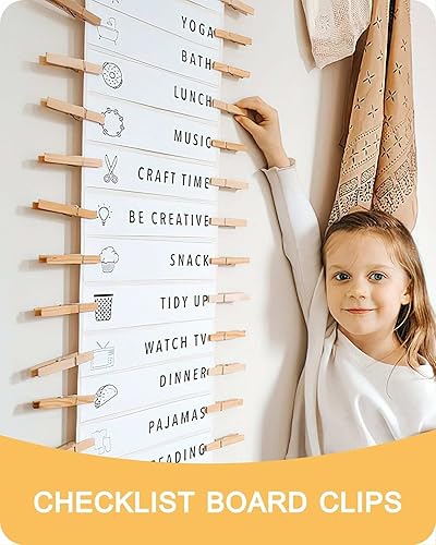 Miniatura 7 de Alfileres de ropa de madera para manualidades, pinzas de cierre de agarre fuerte, clips de ropa de madera de abedul, pinzas de ropa para colgar