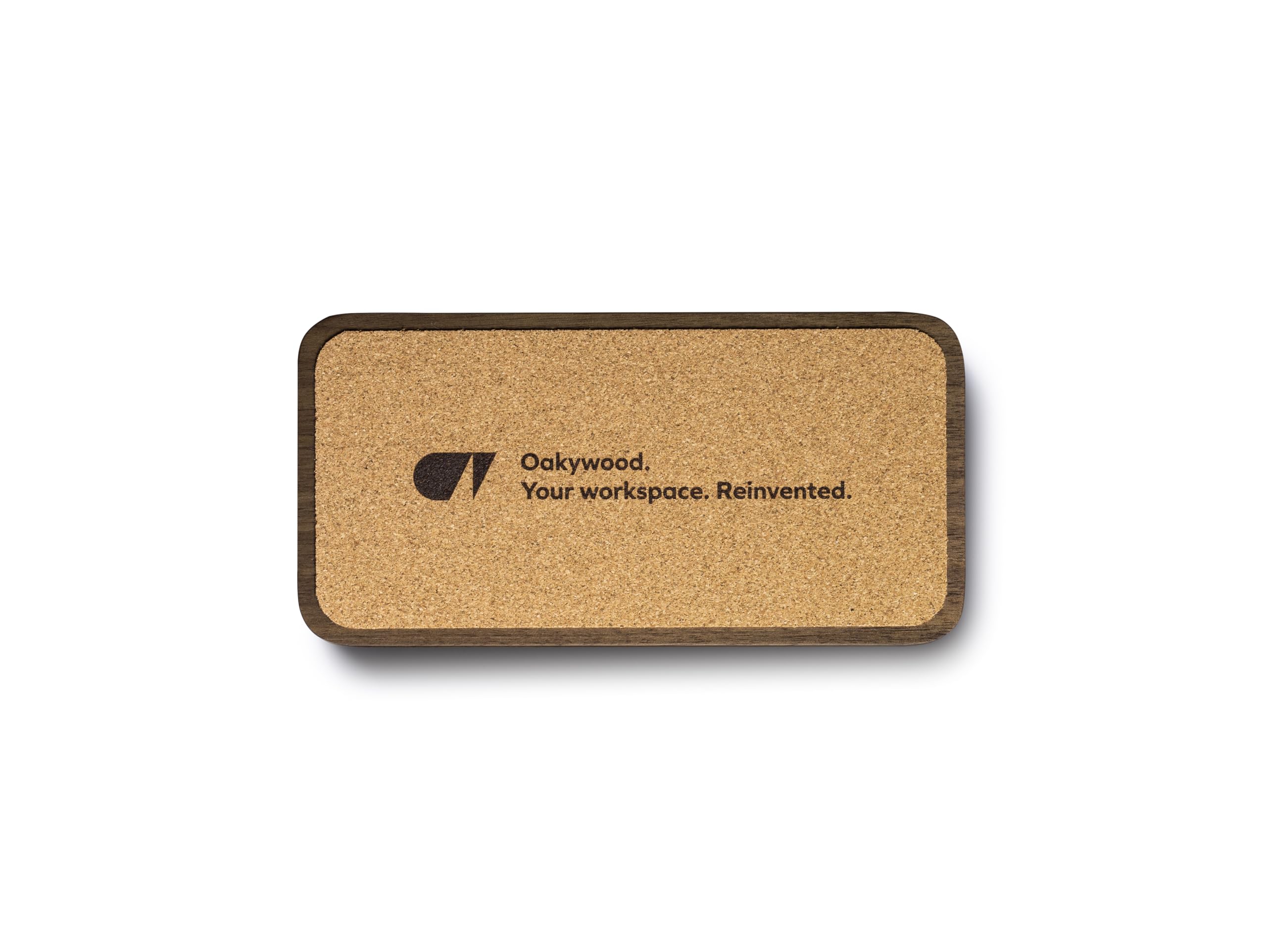 OAKYWOOD - Holztabletts Schreibtisch Organizer - Papierablage aus Massivholz, Dokumentenhalter - Büro Organizer, Handy Tablet Halterung - für Büro Zuhause Schule - Set mit 2 Kleinen - Walnuss