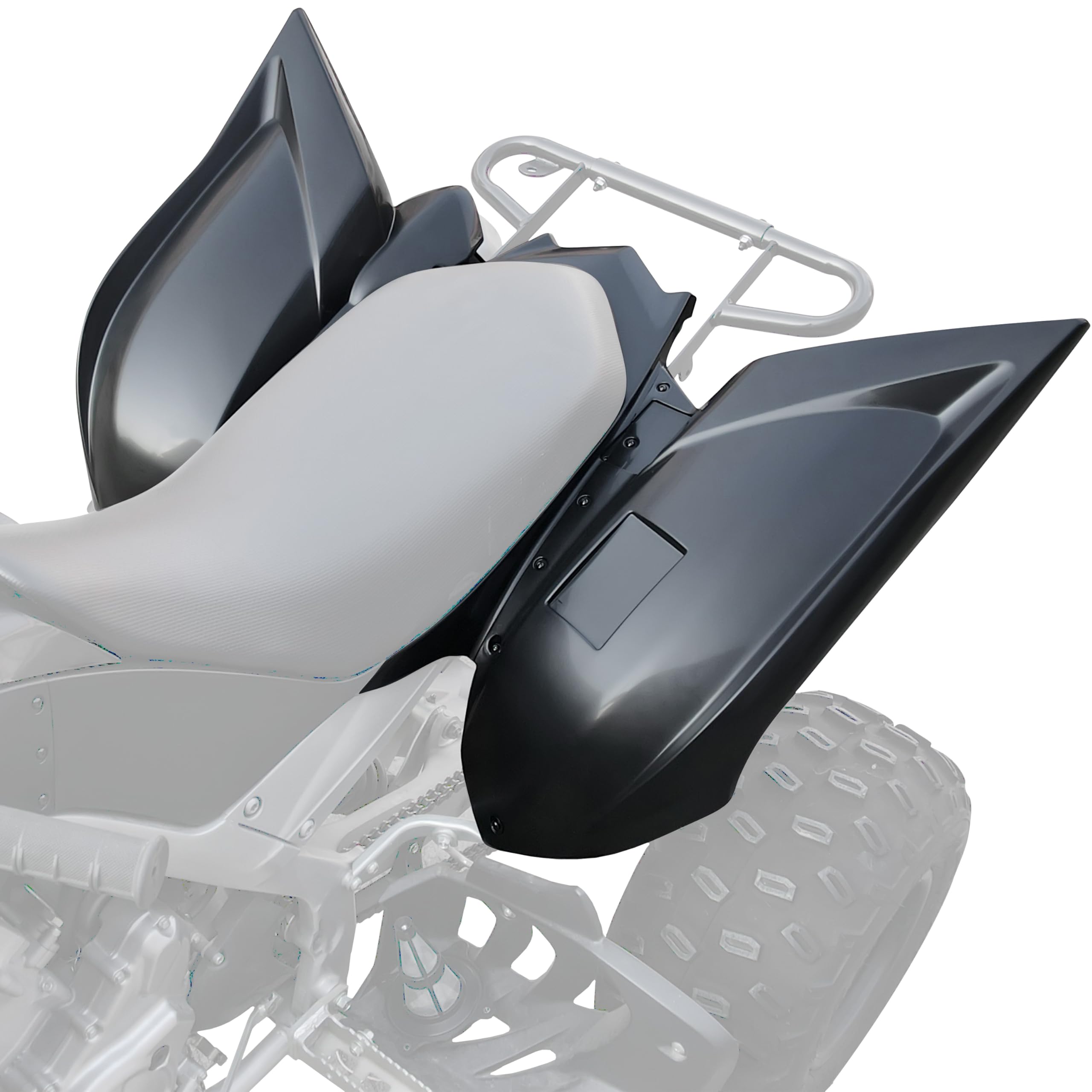 Rear Fender Flares for Raptor 700, Black Rear Mud Flaps Mud Guards Extension for Yamaha Raptor 700 700R 2013-2025 Accessories
