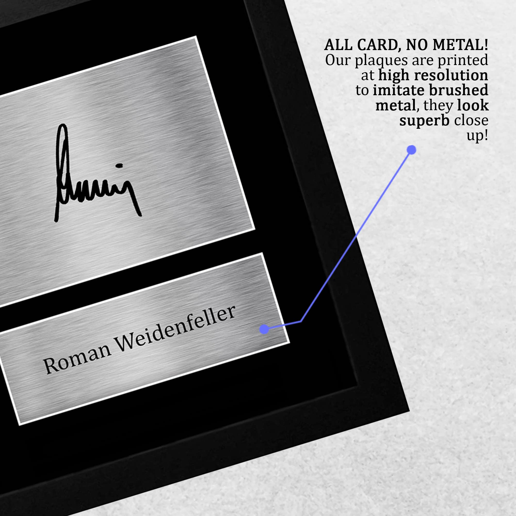 HWC Trading FR A4 Roman Weidenfeller Borussia Dortmund Regali Stampati Autografo Firmato Foto Per Gli Appassionati Di Calcio E Sostenitori - A4 Framed