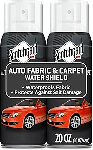 Scotchgard Auto Fabric & Carpet Water Shield, 20 Ounces (Two, 10 Ounce Cans)