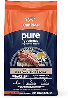 CANIDAE Pure Real Lamb & Brown Rice Recipe Dog Dry 4 lbs.
