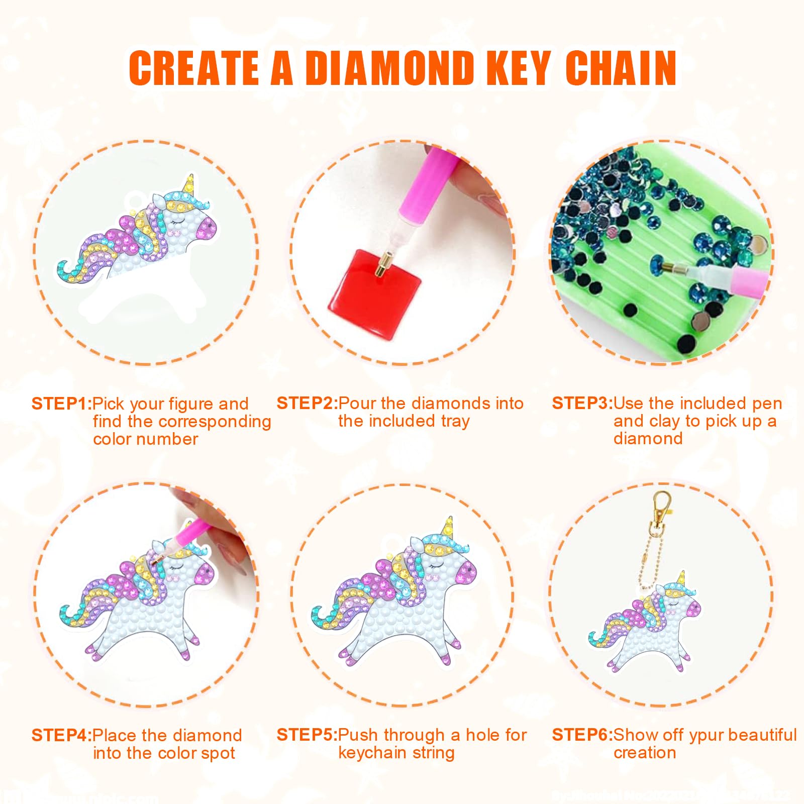 CAYUDEN Diamond Painting Keychains - Image 3