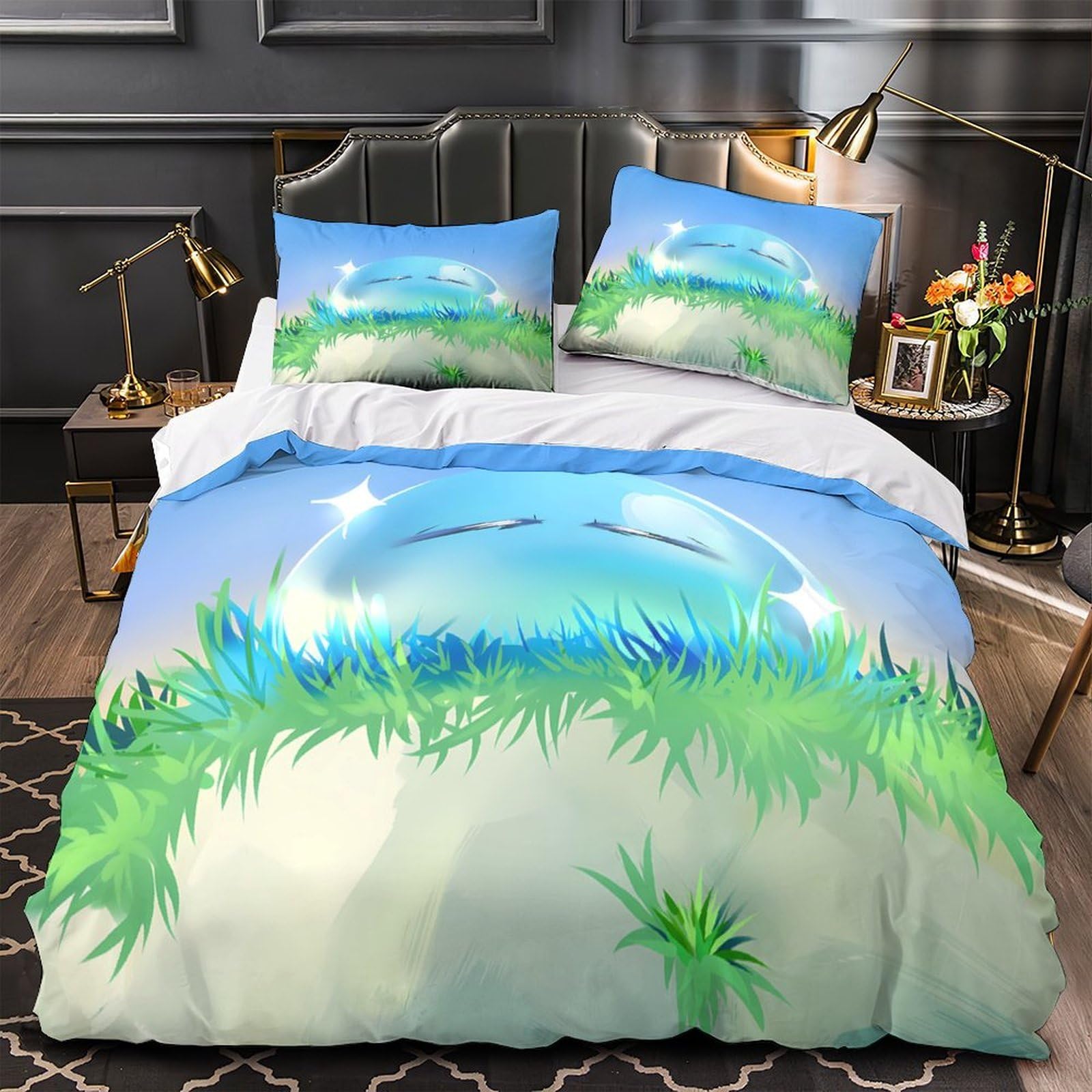 Parure de lit araignée anti-allergie et facile à border avec zip 260x220
