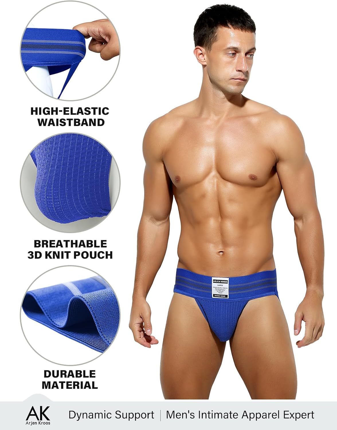 Arjen Kroos Athletic Supporter for Men Jock Straps Gym Underwear Sexy Jockstrap 6 Pack