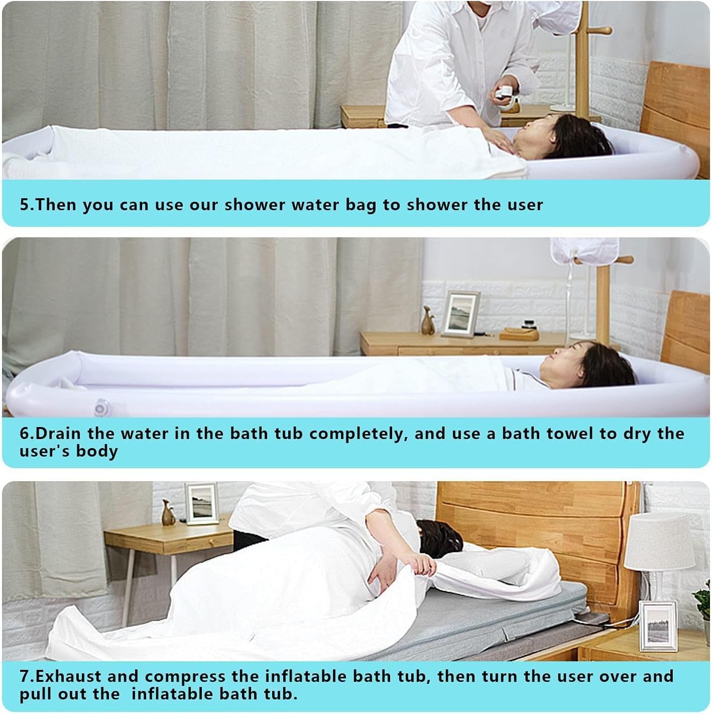 Amazon.co.jp: ベッドサイドシャワーキット/障害者、高齢者、寝たきり